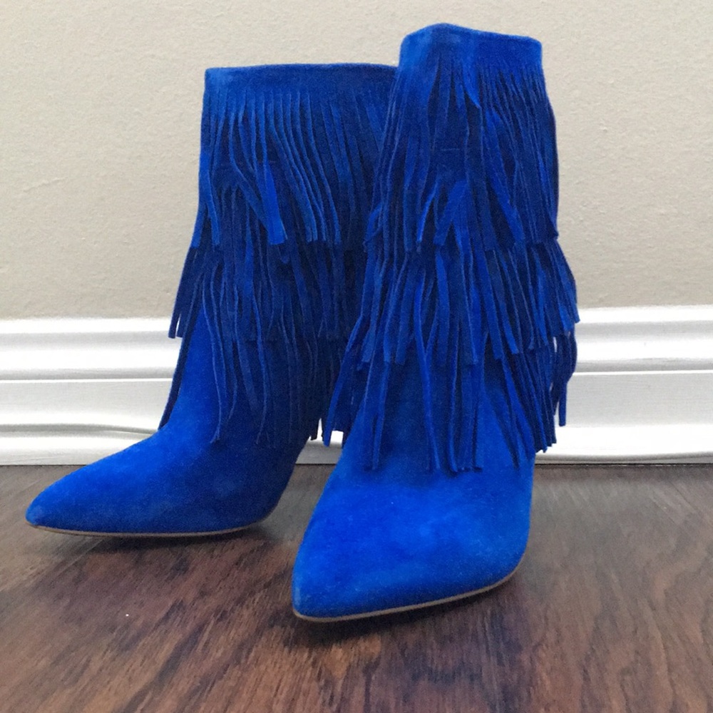 Steve Madden royal blue booties 7 size
